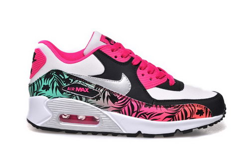 Nike Air Max 90 Womenss Shoes Hot New Colored Green Red Silver On Sale